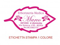 Etichette adesive per erboristerie, cosmetica, cosmesi (mm 59X30)  (cod.6M )
